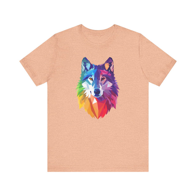 Rainbow Wolf T-shirt,Pride Shirt,Pride Parade Top,Rainbow Animals,LGBTQ+ Tee,Nonbinary,Gay,Lesbian,Bisexual,Trans,BGLT,Enby,Pansexual