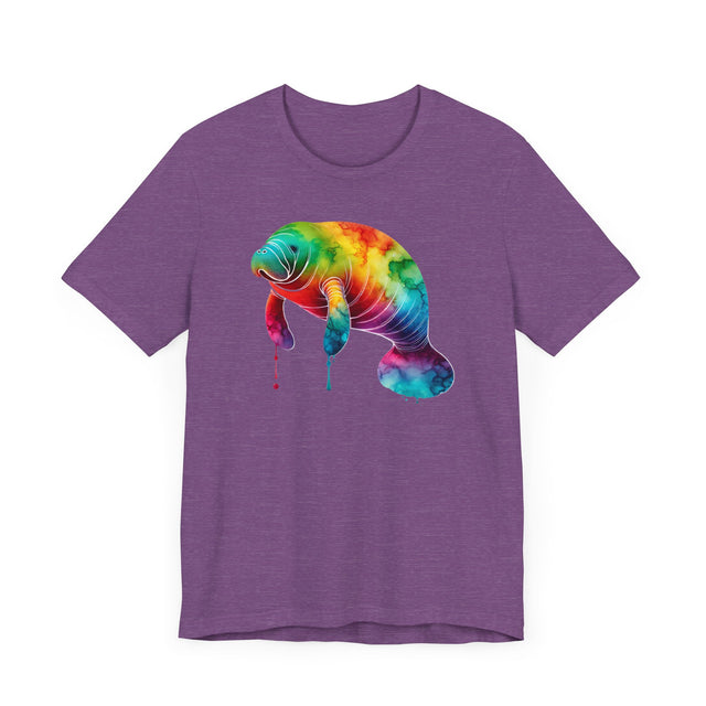 Rainbow Manatee Alcohol Ink,Sea life lover,Ocean Life,Nautical,Pride Shirt,LGBTQ+ Tee