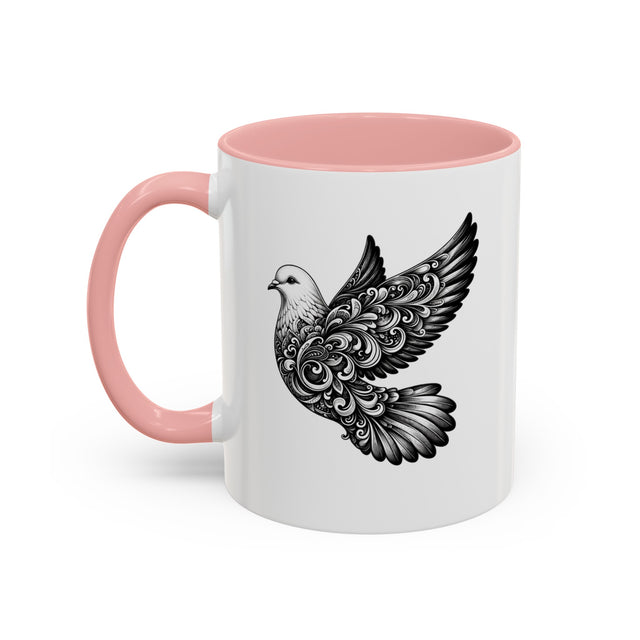 Peace Dove Mug, Nature Lover Gift, Peace Gift, Pacifist Gift, Harmony Gift, Gift for Peace, Animal mug-Coffee, Tea, Mug, Hippie Mug, Art mug