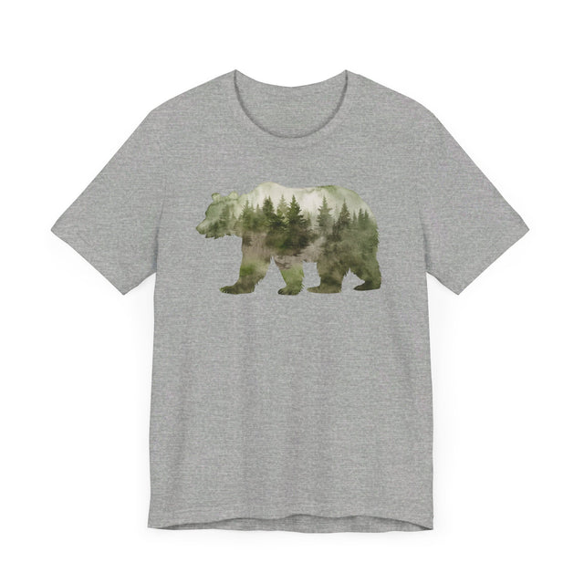 Bear Forest Silhouette T-shirt, Animal Lover T shirt, LGBTQ+, Big Bear
