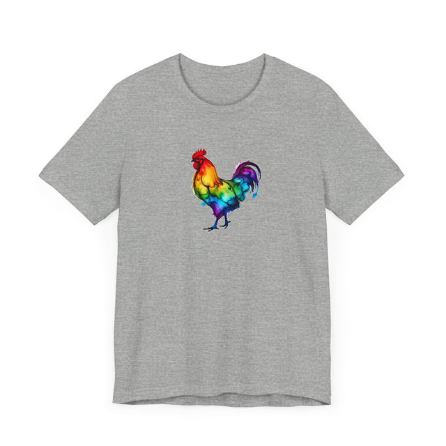 Rainbow Chicken Alcohol Ink T-shirt, Bird Lover T shirt, LGBTQ+, BGLT,Pride Shirt,Chicken Lover