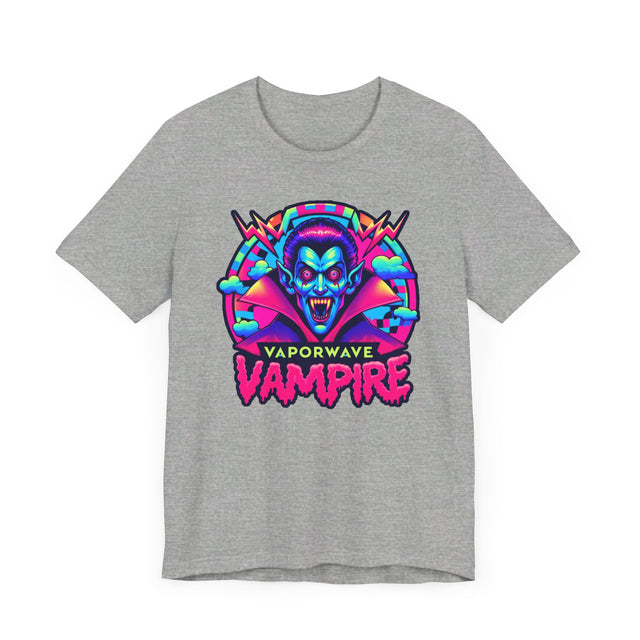Vaporwave Vampire Bolt T-shirt, Halloween Tee, Neon Goth