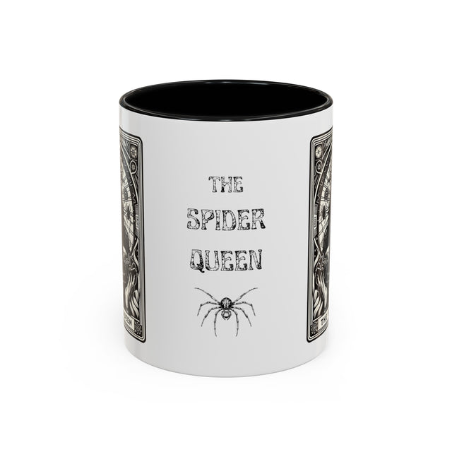 Spider Queen,Tarot card mug,Mother's Day Gift,Tarot Reader Gift,Witchy cup,Mystical Cards cup,Spider Lover Gift,Goth Mom gift, Goth mug