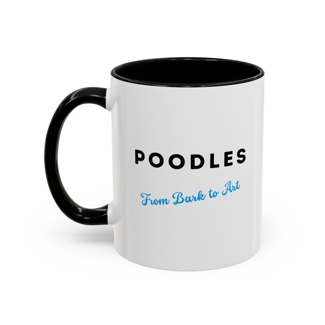 Poodle Coffee Cup,4-Panel Pop Art Mug,Poodle Lover,Poodle Mom,Poodle Dad,Dog Lover Gift,French Poodle Gift