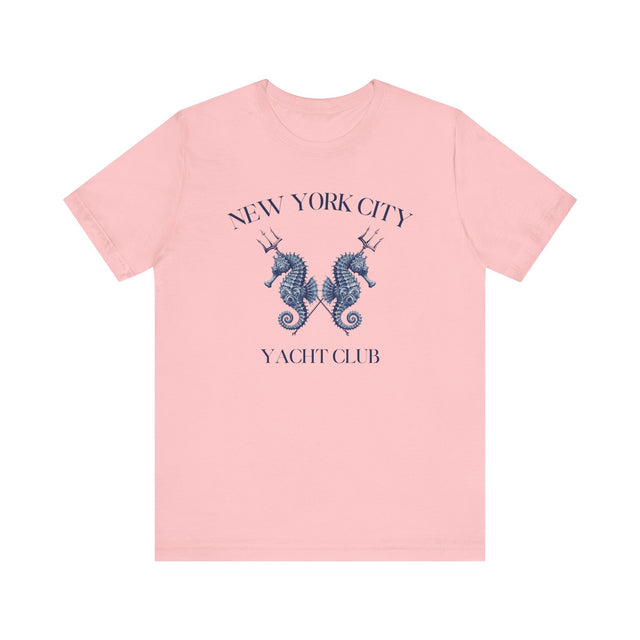 NYC Yacht Club Tshirt, Seahorse Tshirt, Boating tshirt, Nautical Tshirt, Sailing Tshirt, Fathers Day gift, Mothers Day Gift, Boating Gift