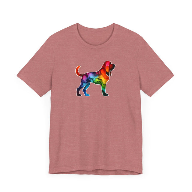 Rainbow Bloodhound T-shirt,Pride Shirt,Dog Lover Top,Rainbow Animals,LGBTQ+ Tee, Bloodhound Owner gift