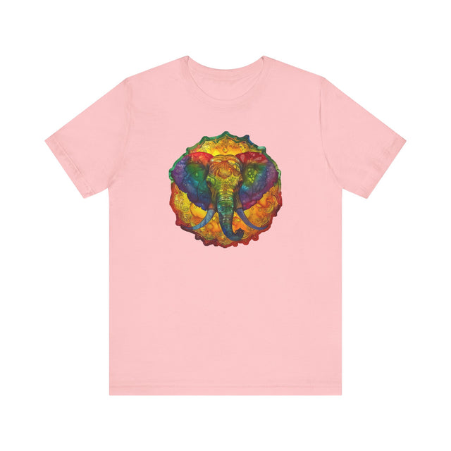 Rainbow Elephant Mandala T-shirt,Pride Shirt,Elephant Lover Top,Rainbow Animals,LGBTQ+ Tee,Queer,Gay,Lesbian,Bisexual,Trans,BGLT,LBGT