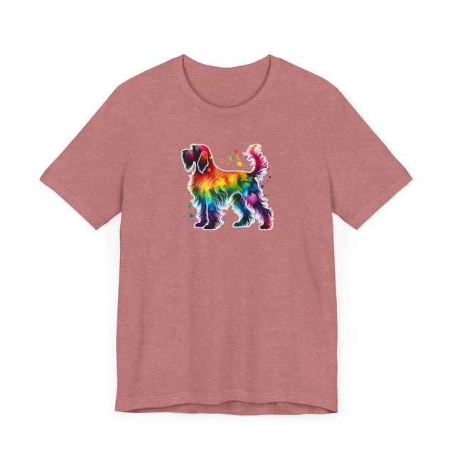 Rainbow Wirehaired Pointing Griffon T-shirt,Pride Shirt,Dog Lover Top,Rainbow Animals,LGBTQ+ Tee, Wirehaired Pointing Griffon owner, WPG gift