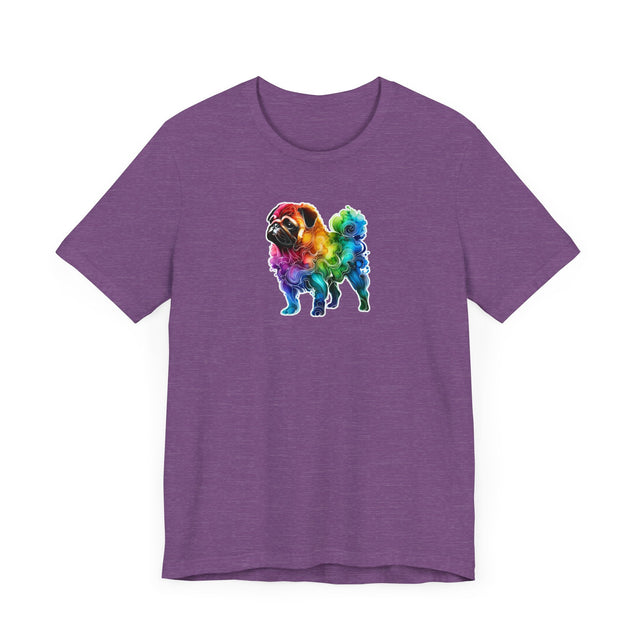 Rainbow Pug T-shirt,Pride Shirt,Dog Lover Top,Rainbow Animals,LGBTQ+ Tee, Pug owner, Pug gift