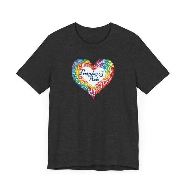 Everyday Pride T shirt, Rainbow Heart T-shirt