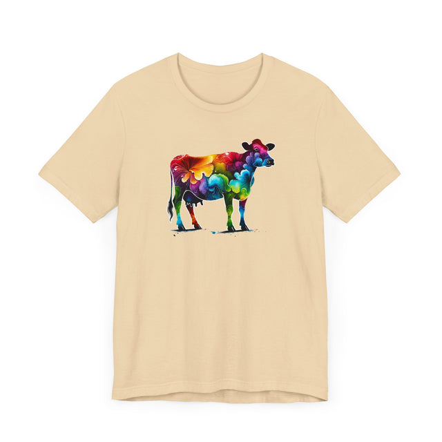 Rainbow Holstein Cow,Cow lover,Cattle tee,Bovine shirt,Pride Shirt,Rainbow,Pride Parade T shirt,LGBTQ+ Ally Tee
