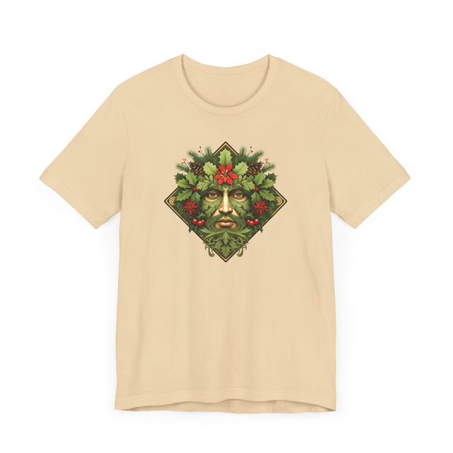 Christmas Green Man Diamond T-shirt, Yuletide Shirt