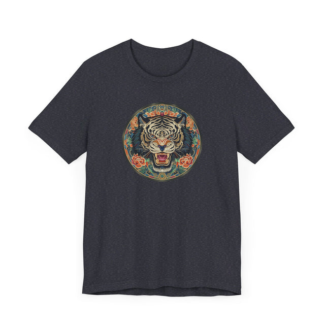 Black Tiger Mandala T-shirt,Tiger Lover Top,Big Cat Lover