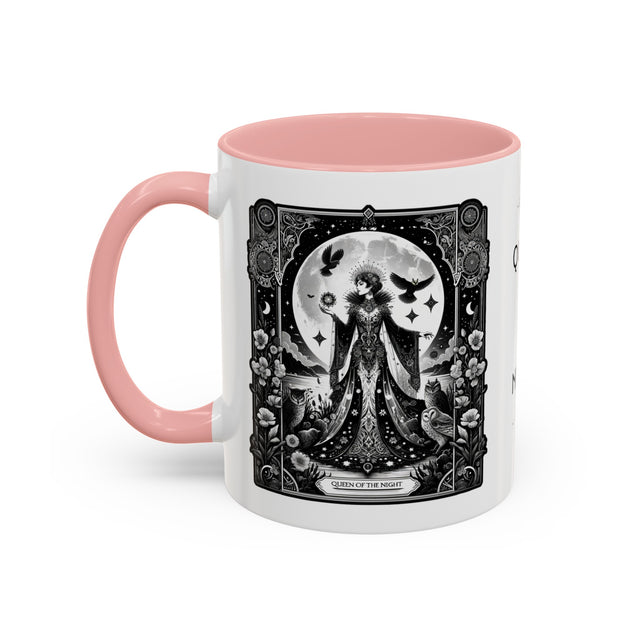 Queen of the Night,Tarot card mug,Mother's Day Gift,Tarot Reader Gift,Witchy cup,Mystical Cards cup,Celestial Astrology,Gift for her
