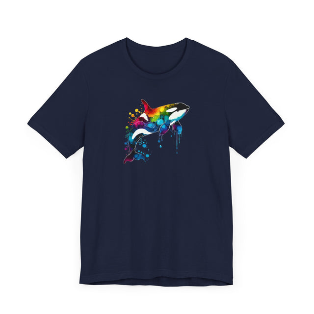 Rainbow Orca Alcohol Ink,Killer Whale Tee,Sea life lover,Ocean Life,Nautical,Pride Shirt,LGBTQ+ Tee