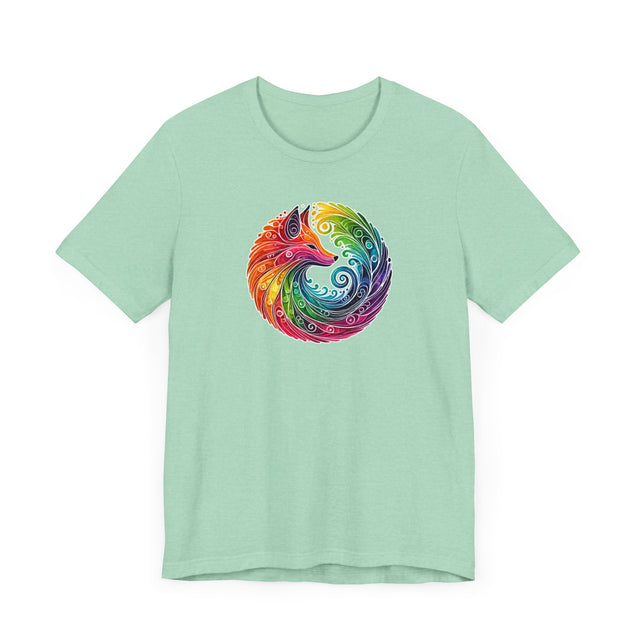 Rainbow Fox Spiral,Vixen lover,Foxy tee,Pride Shirt,Rainbow,Pride Parade T shirt,LGBTQ+ Ally Tee