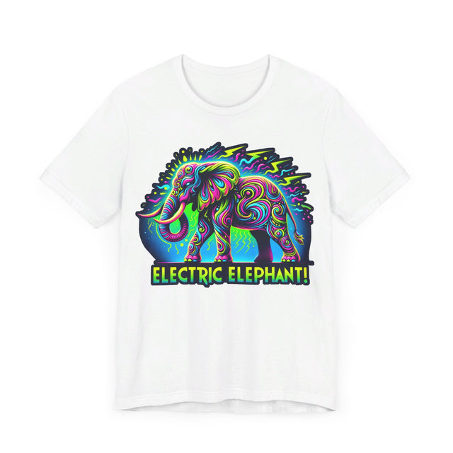 Electric Elephant T-shirt, Pachyderm Lover Tee