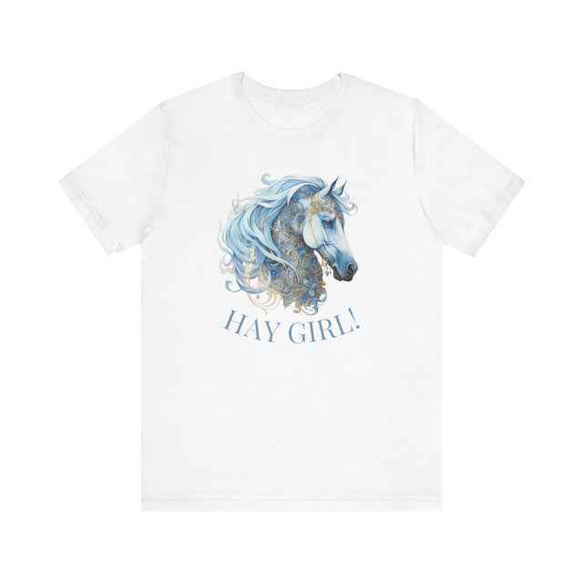 Hay Girl! Funny Horse Shirt, Horse lover gift, horse lover shirt, Equestrian shirt, Equestrian gift, Barn stables shirt, horse graphic tee