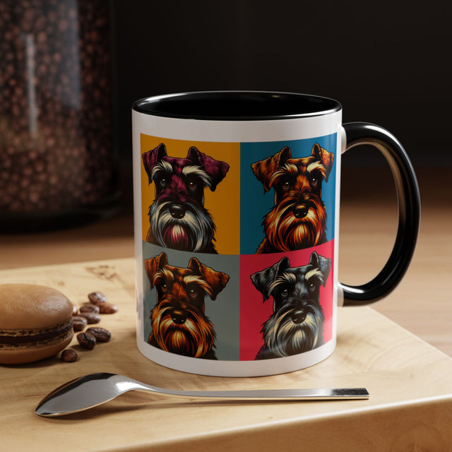 Brown Miniature Schnauzer Coffee Cup