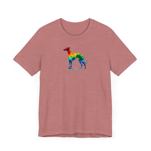 Rainbow Whippet T-shirt,Pride Shirt,Dog Lover Top,Rainbow Animals,LGBTQ+ Tee, Whippet owner, Whippet gift