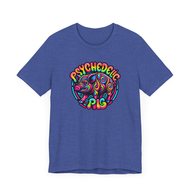 Neon Psychedelic Pig T-shirt, Piggy Tee