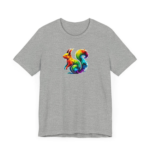 Rainbow Squirrel Alcohol Ink T-shirt, Bunny Shirt,Hare,Pride Shirt,Animal Lover T shirt, LGBTQ+, BGLT