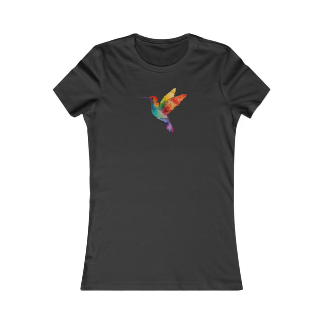 Rainbow Hummingbird T-shirt,Pride Shirt,Queer Top,Rainbow birds,LGBTQ+ Tee,Gay,Lesbian,Bisexual,Trans,Women's Favorite Tee