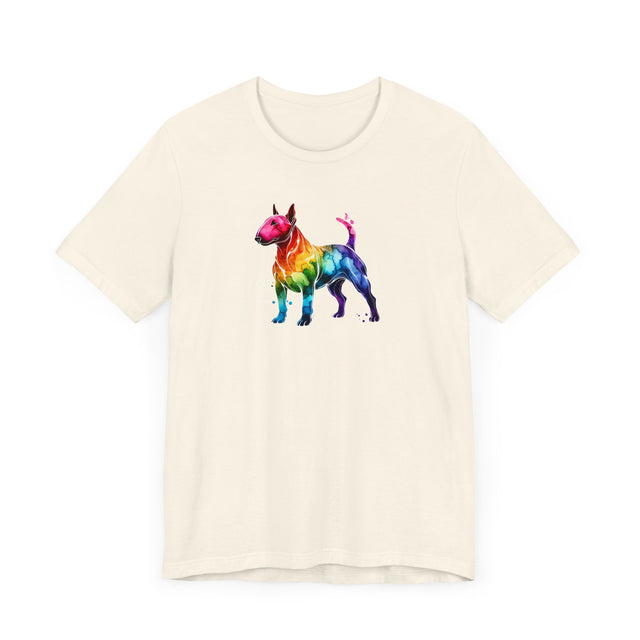 Rainbow Bull Terrier T-shirt,Pride Shirt,Dog Lover Top,Rainbow Animals,LGBTQ+ Tee, Bull Terrier gift
