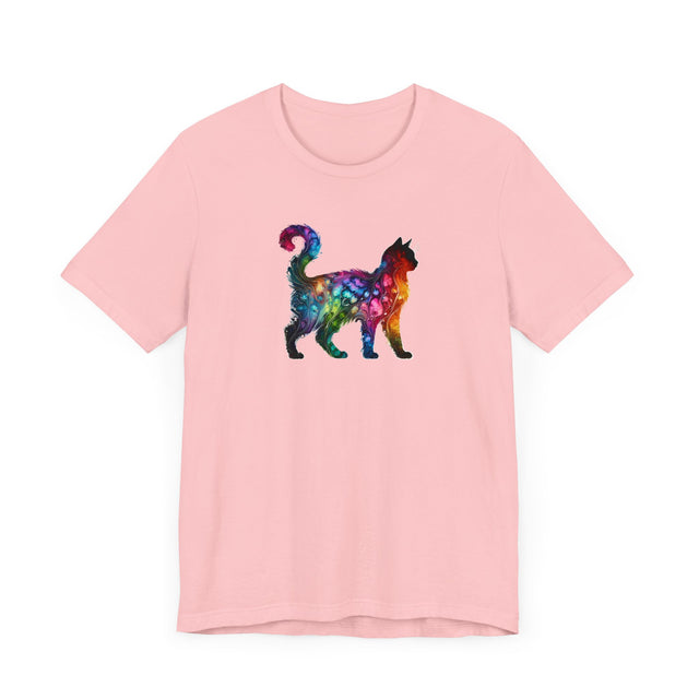 Rainbow Cat T-shirt,Pride Shirt,Cat Lover Top,Rainbow Animals,LGBTQ+ Tee,Feline,Kitten,Kitty