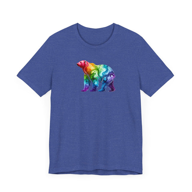 Rainbow Polar Bear Alcohol Ink T-shirt, Pride Shirt,Animal Lover T shirt, LGBTQ+, BGLT, Big Bear
