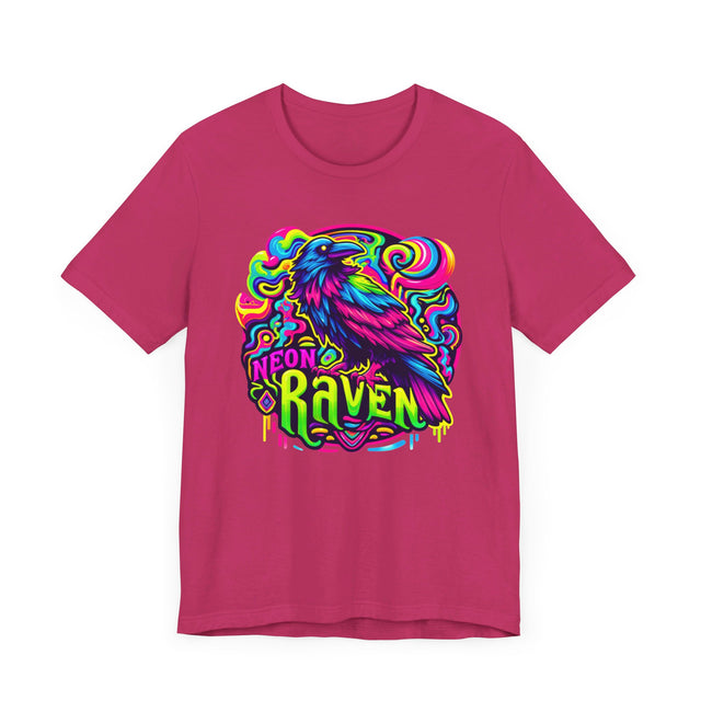 Neon Raven T-shirt, Raven Tee, Bird Lover