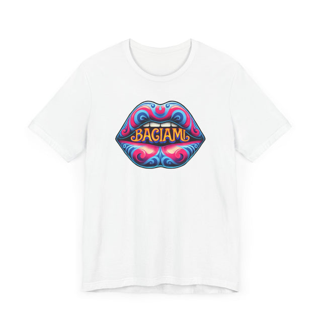 Baciami "Kiss Me" psychedelic T-shirt, Italian Lover Shirt