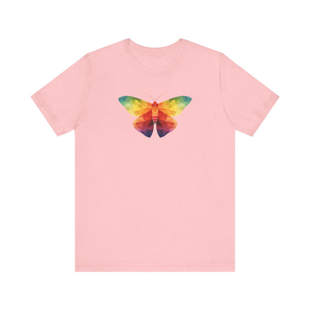 Rainbow Moth T-shirt,Pride Shirt, Pride Parade Top, LGBTQ+ Tee, Nonbinary, Gay, Lesbian, Bisexual, Trans, BGLT, LBGT, Enby, Pansexual