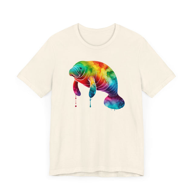 Rainbow Manatee Alcohol Ink,Sea life lover,Ocean Life,Nautical,Pride Shirt,LGBTQ+ Tee