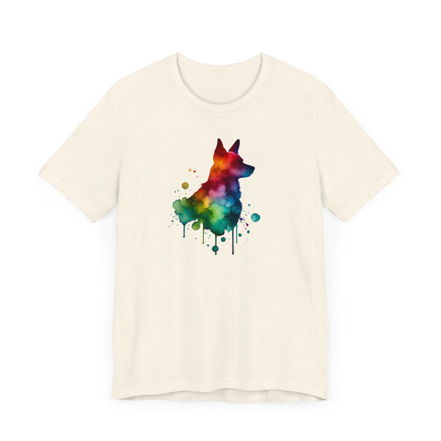 Rainbow Australian Cattle Dog Head T-shirt,Pride Shirt,Dog Lover Top,Rainbow Animals,LGBTQ+ Tee, ACD Owner,Blue Heeler, Red Heeler