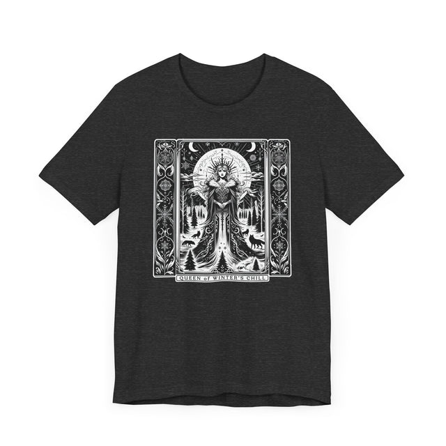 Queen of Winter's Chill,Tarot card shirt,Mothers Day Gift,Christmas Shirt,Witchy Shirt,Winter Tee,Gift for her,Gift for Mom,Gift for Wife