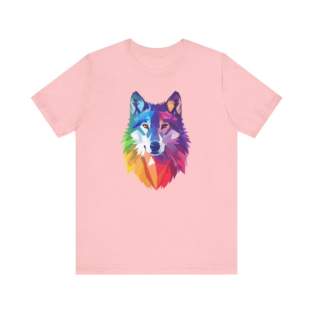 Rainbow Wolf T-shirt,Pride Shirt,Pride Parade Top,Rainbow Animals,LGBTQ+ Tee,Nonbinary,Gay,Lesbian,Bisexual,Trans,BGLT,Enby,Pansexual