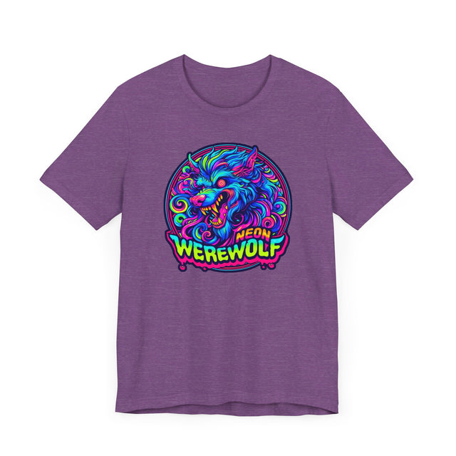 Neon Werewolf T-shirt, Halloween Tee, Neon Goth