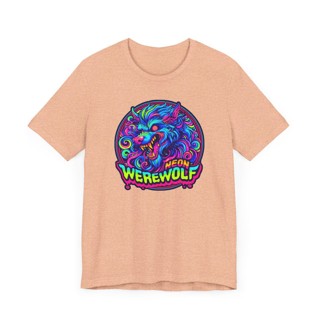 Neon Werewolf T-shirt, Halloween Tee, Neon Goth