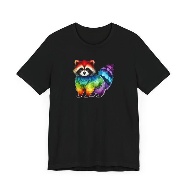 Rainbow Raccoon Alcohol Ink T-shirt, Pride Shirt,Animal Lover T shirt, LGBTQ+, BGLT