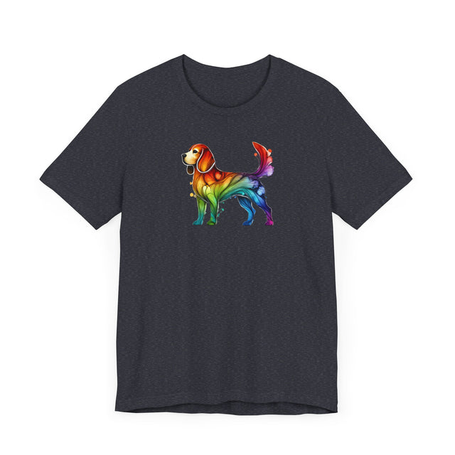 Rainbow Beagle T-shirt,Pride Shirt,Dog Lover Top,Rainbow Animals,LGBTQ+ Tee, Beagle Owner gift