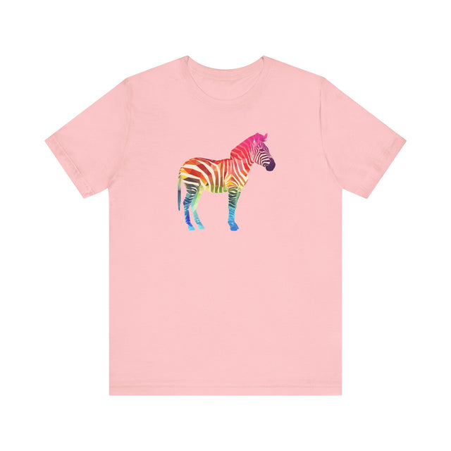 Rainbow Zebra T-shirt,Pride Shirt,Pride Parade Top,Rainbow Animals,LGBTQ+ Tee,Nonbinary, Gay,Lesbian,Bisexual,Trans,BGLT,Enby,Pansexual