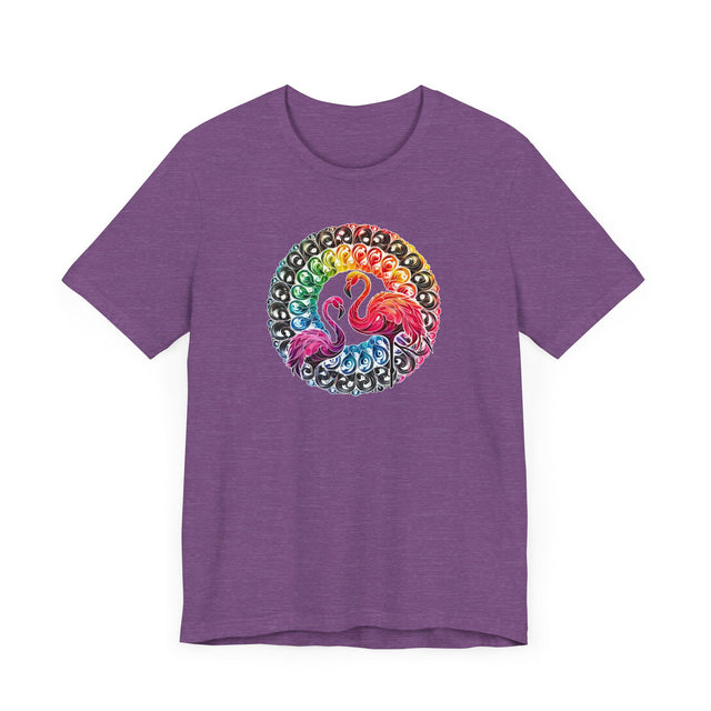 Rainbow Flamingo Mandala Alcohol Ink T-shirt, Bird Lover T shirt, LGBTQ+, BGLT,Pride Shirt