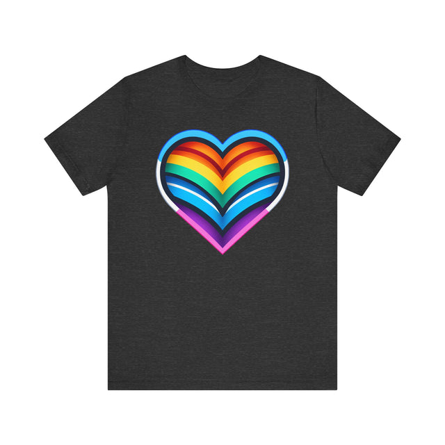 Trans Rainbow Heart T-shirt, Pride Shirt