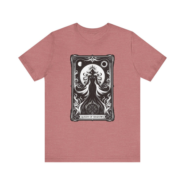 Queen of Shadows,Tarot card shirt,Mothers Day Gift,Tarot Reader Gift,Witchy Shirt,Mystical Cards Tee,Celestial Astrology,Gift for her,Goth