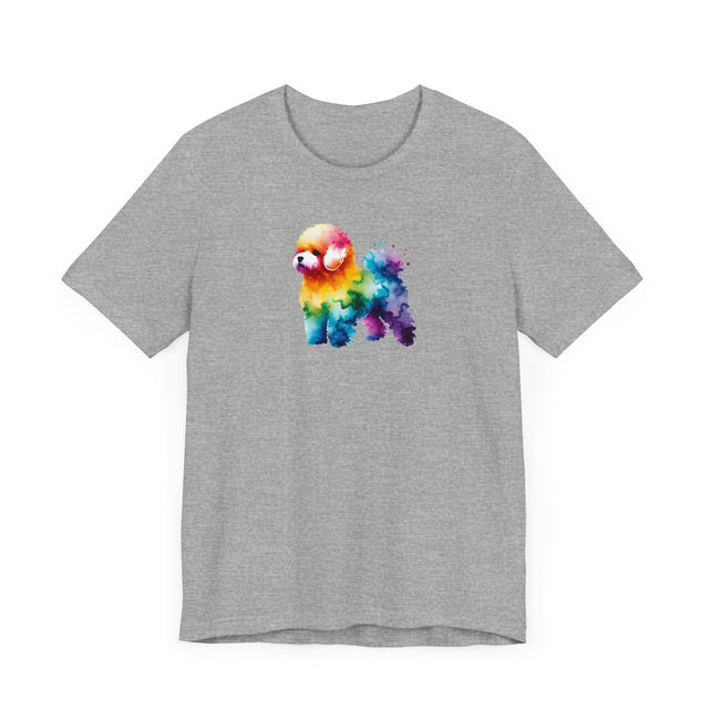 Rainbow Bichon Frise T-shirt,Pride Shirt,Dog Lover Top,Rainbow Animals,LGBTQ+ Tee, Bichon Owner gift