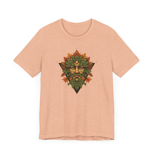 Green Man Fall Triangle Tee, Autumn T-shirt