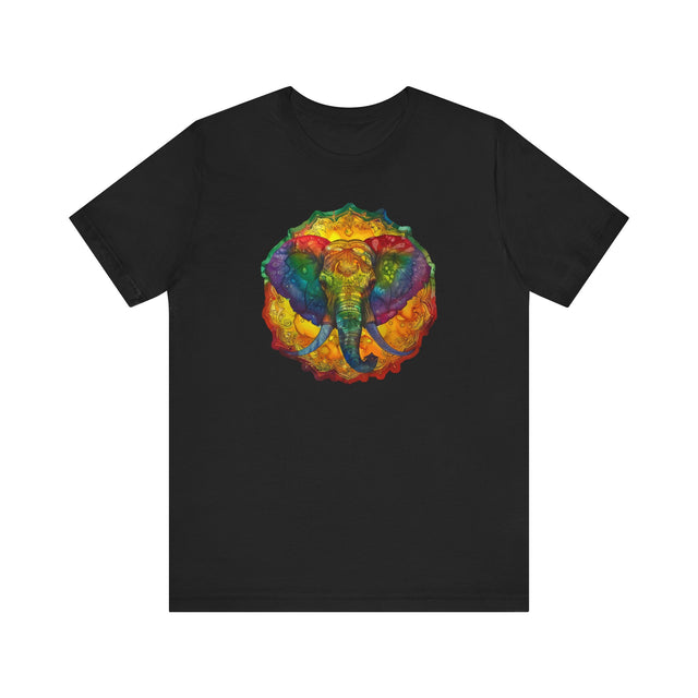 Rainbow Elephant Mandala T-shirt,Pride Shirt,Elephant Lover Top,Rainbow Animals,LGBTQ+ Tee,Queer,Gay,Lesbian,Bisexual,Trans,BGLT,LBGT