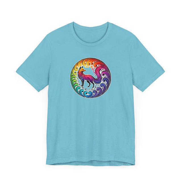 Rainbow Fox Spiral,Vixen lover,Foxy tee,Pride Shirt,Rainbow,Pride Parade T shirt,LGBTQ+ Ally Tee
