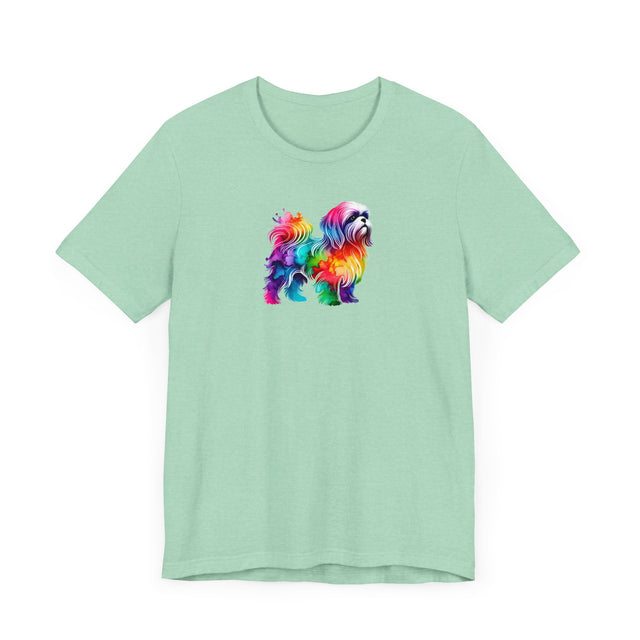 Rainbow Shih Tzu T-shirt,Pride Shirt,Dog Lover Top,Rainbow Animals,LGBTQ+ Tee, Shih Tzu owner, Schnauzer gift